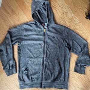 AUTHENTIC QUIKSILVER GRAY SPECKLED MEN'S HOODIE